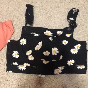 Cropped Sunflower Overall Top
